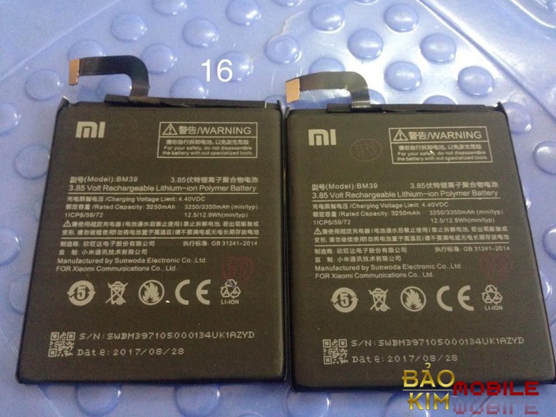 Thay pin Xiaomi Mi 6