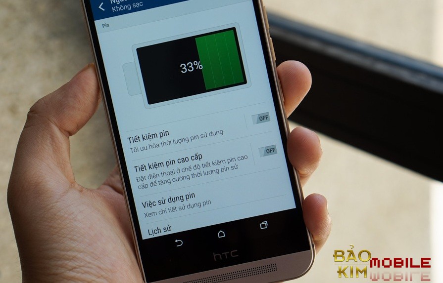 Sử dụng đúng cách đảm bảo pin HTC One M9 sử dụng được lâu dài