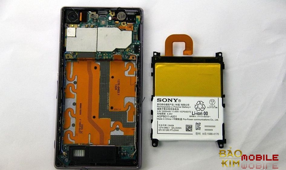 Thay pin Sony Z1, Z2, Z3, Z4, Z5