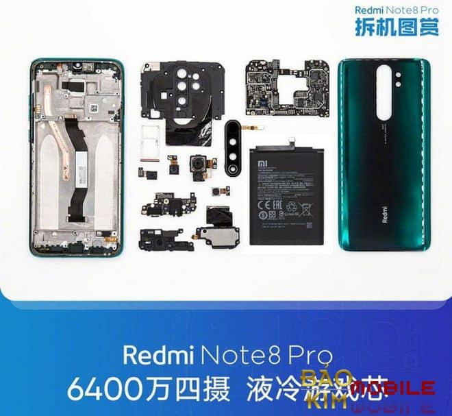 Thay mặt kính Xiaomi Redmi Note 8, 8 Pro